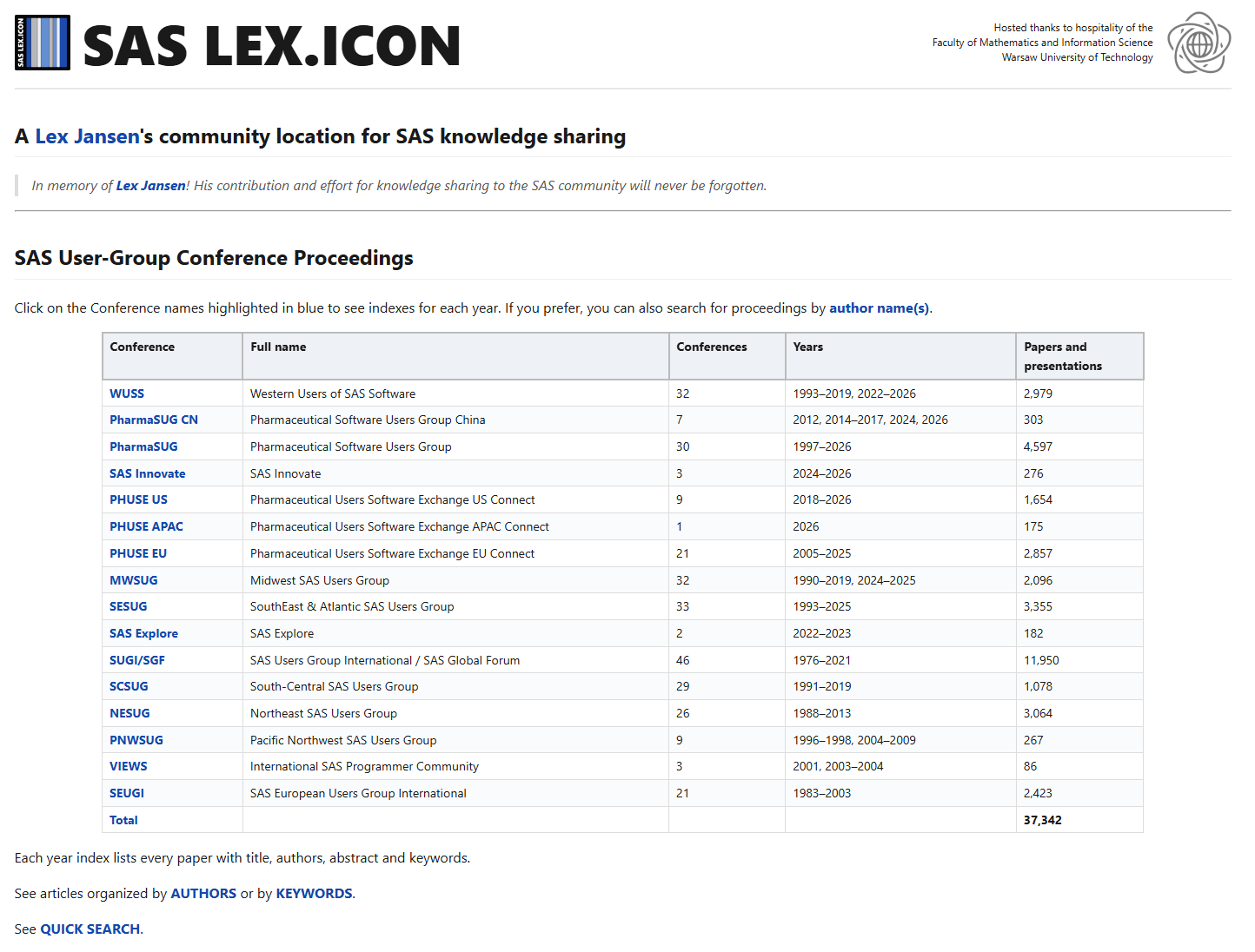 screenshot-home.png - the SAS LEX.ICON home page, the conference table